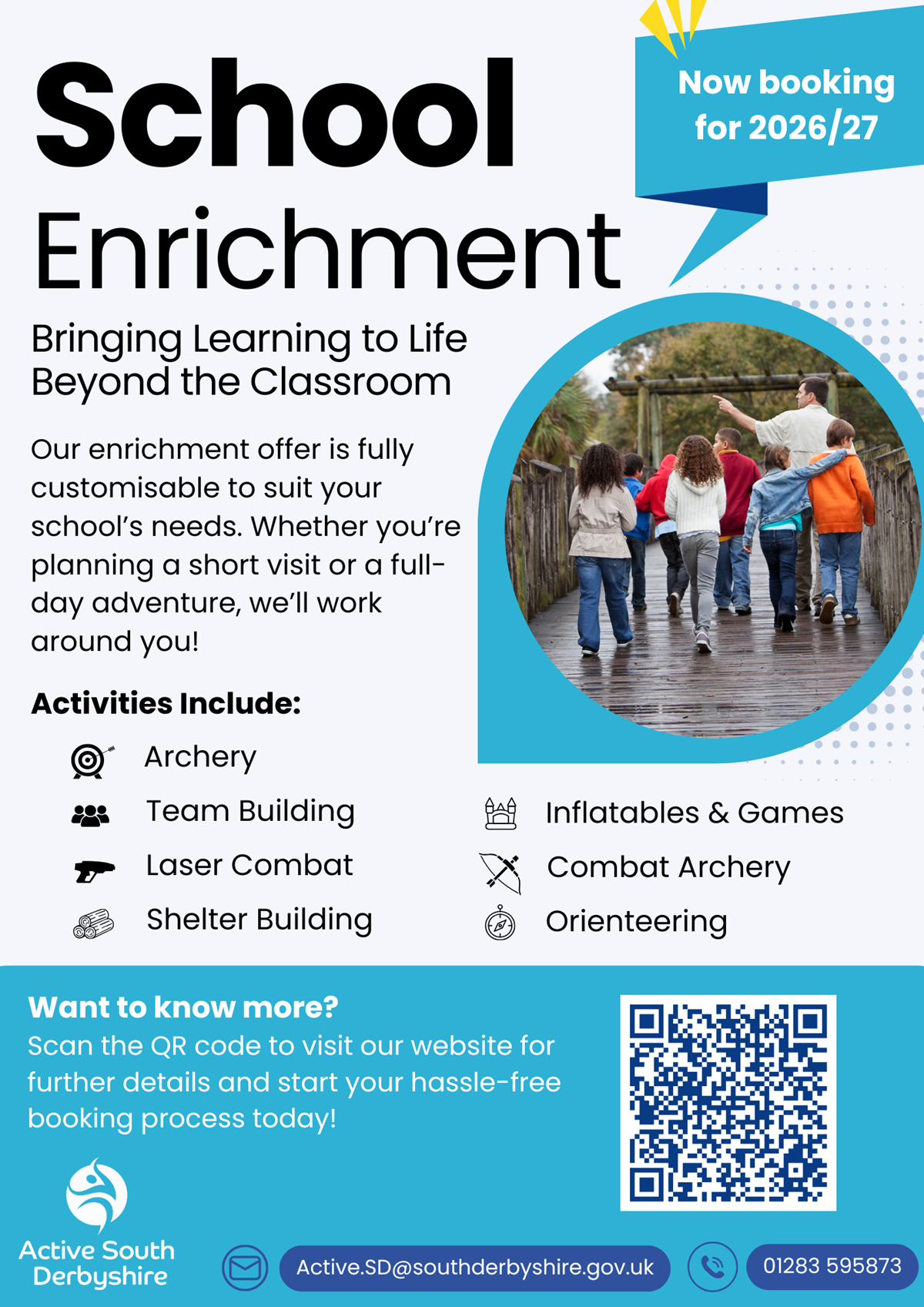 School Enrichment Brochure poster 2026